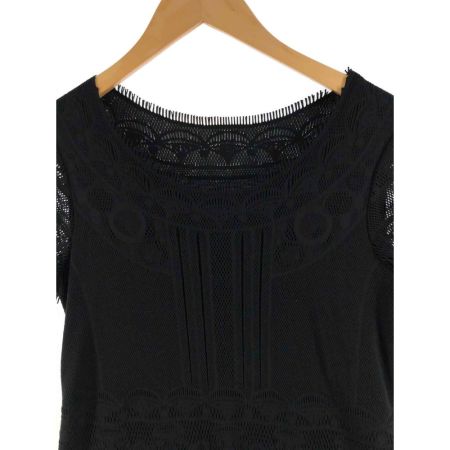  HIROKO BIS ヒロコ ビス レディース ワンピース フリンジ サイズ9 ブラック