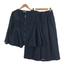 〇〇 plantation プランテーション レディース セットアップ サイズM ネイビー Cランク