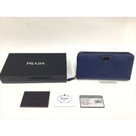  PRADA プラダ ラウンドファスナー 財布・長財布 1L506 ブルー