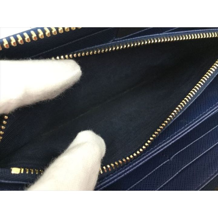 PRADA プラダ ラウンドファスナー 財布・長財布 1L506 ブルー PRADA プラダ ラウンドファスナー 財布・長財布 1L506 ブルー