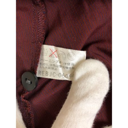  HIROKO BIS ヒロコ ビス レディース シャツ ストライプ サイズ11 エンジ