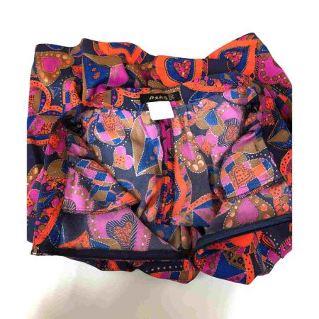  ITALIYA イタリヤ レディース パンツ オレンジハート柄 サイズ7A2 ネイビー