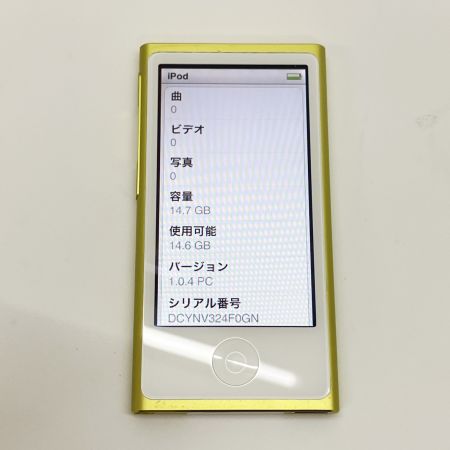  Apple アップル iPod nano 第7世代 16GB A1446 MD476J 本体のみ