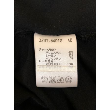  UNSPECK レディース カットソー 7分袖カットソー  ブラック