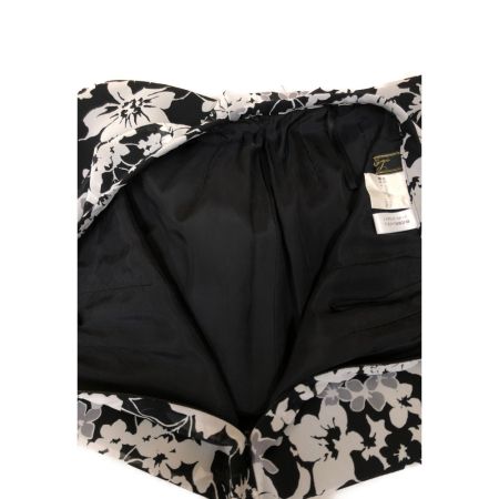  Leilian レリアン レディース スカート 花柄 サイズ9 ブラック