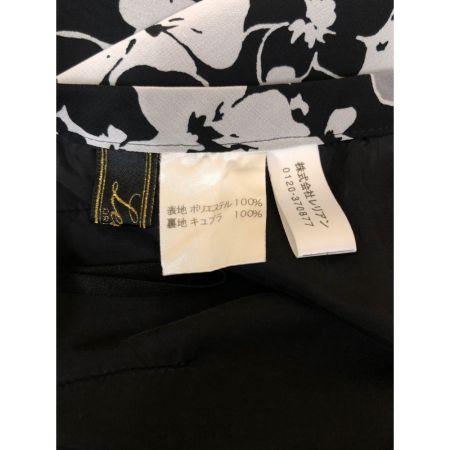  Leilian レリアン レディース スカート 花柄 サイズ9 ブラック