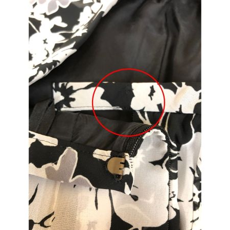  Leilian レリアン レディース スカート 花柄 サイズ9 ブラック