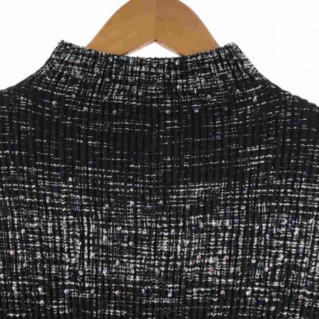  SPECCHIO スペッチオ レディース 半袖カットソー スパンコール付 サイズ40 ブラック