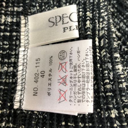  SPECCHIO スペッチオ レディース 半袖カットソー スパンコール付 サイズ40 ブラック