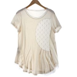 〇〇 sensounico レディース Tシャツ 半袖Tシャツ サイズ40 アイボリー Cランク