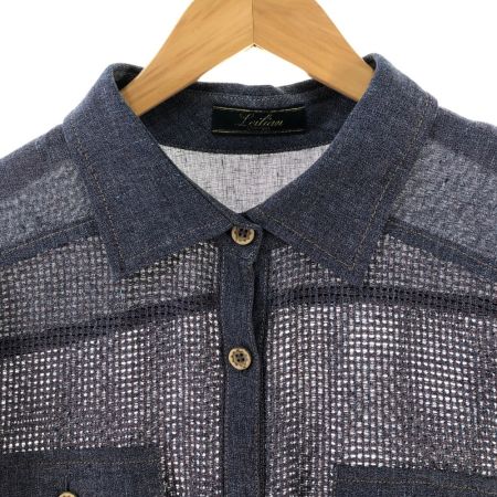  Leilian レリアン レディース シャツ サイズ13+ バイオレット