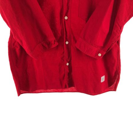  anachronorm アナクロノーム メンズ シャツ 7分袖シャツ サイズ2 レッド