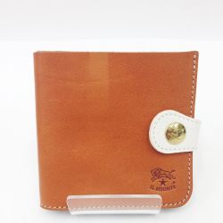 〇〇 IL BISONTE イルビゾンテ ジャパンエクスクルーシブコレクションパート1 財布 キャメル×ホワイト x カーキ 現状渡し Cランク