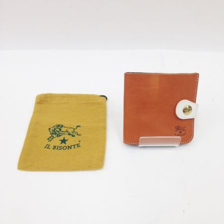  IL BISONTE イルビゾンテ ジャパンエクスクルーシブコレクションパート1 財布 キャメル×ホワイト x カーキ 現状渡し