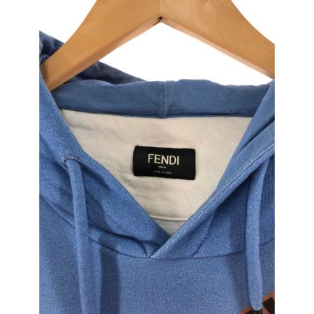 FENDI フェンディ メンズ パーカー FILAコラボ フェンディマニア サイズM ホワイト 現状渡し Cランク