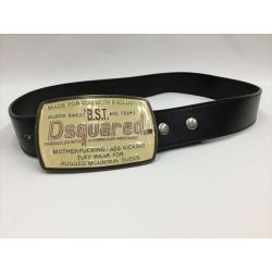 〇〇 Dsquared2 ディースクエアード ベルト バックル  ブラック Bランク