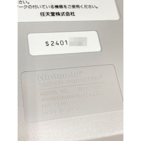  Nintendo ニンテンドウ スーパーファミコン 本体 コントローラー×2  SHVC-001 現状渡し