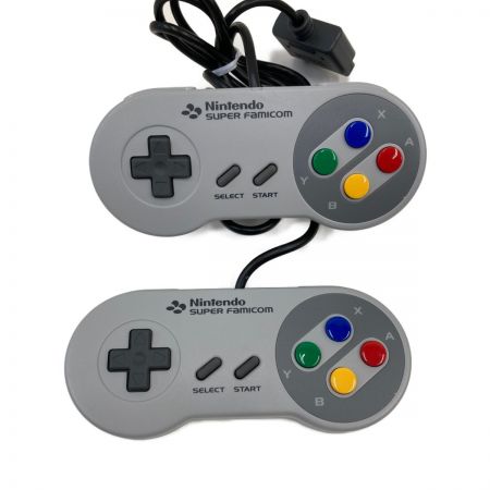  Nintendo ニンテンドウ スーパーファミコン 本体 コントローラー×2  SHVC-001 現状渡し
