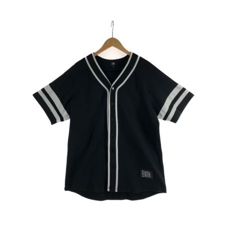  ELVIRA メンズ カットソー ベースボールシャツ サイズM  ブラック×ホワイト
