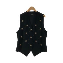 〇〇 ITALIYA イタリヤ レディース ベスト 伊太利屋 サイズ9 ブラック Bランク