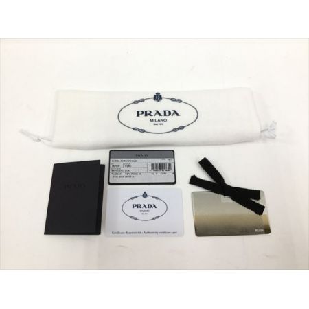  PRADA プラダ チェーンウォレット サフィアーノ  1BP006 ブラック