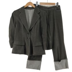 〇〇 Leilian レリアン レディース セットアップ  オリーブ Bランク