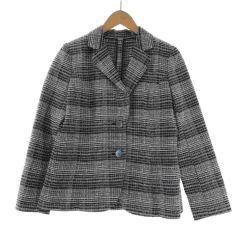  Leilian レリアン レディース ジャケット サイズ9 ブラック Bランク