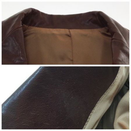  WEST RIDE ウエストライド ブラウン ジャケット レザージャケット size38 山羊革