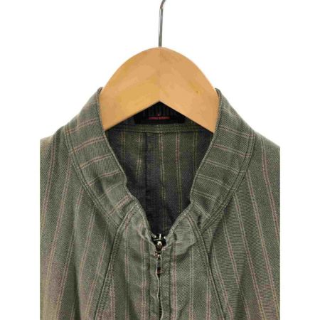  TRUNK レディース セットアップ ストライプ ベスト×ロングスカート サイズ38 カーキ