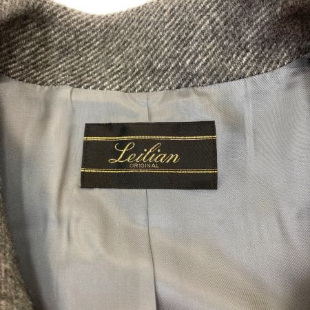  Leilian レリアン カシミヤ100％  13＋size グレー