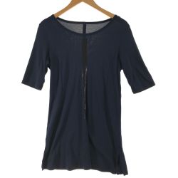 〇〇 TRUNK トランク レディース Tシャツ 半袖Tシャツ ロング　サイズ38 ネイビー Bランク