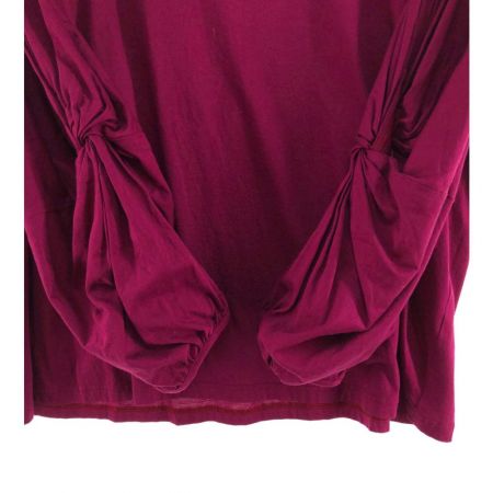  Leilian レリアン レディース カットソー バルーン袖 サイズ13+ パープル