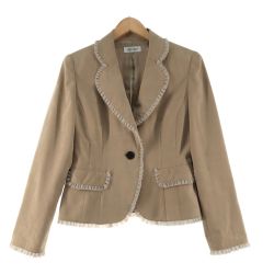 〇〇 SPECCHIO スペッチオ レディース ジャケット サイズ40 カーキ Bランク