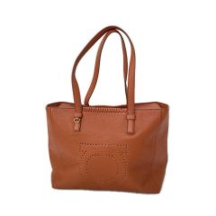  Ferragamo フェラガモ ガンチーニ マルタ トートバッグ FZ-21 G714  ブラウン Bランク