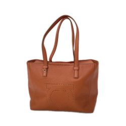 〇〇 Ferragamo フェラガモ ガンチーニ マルタ トートバッグ FZ-21 G714  ブラウン Bランク