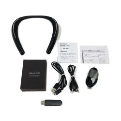 〇〇 SHARP シャープ AQUOS アクオス サウンド パートナー ウェアラブル ネックスピーカー AN-SS1 ブラック Bランク