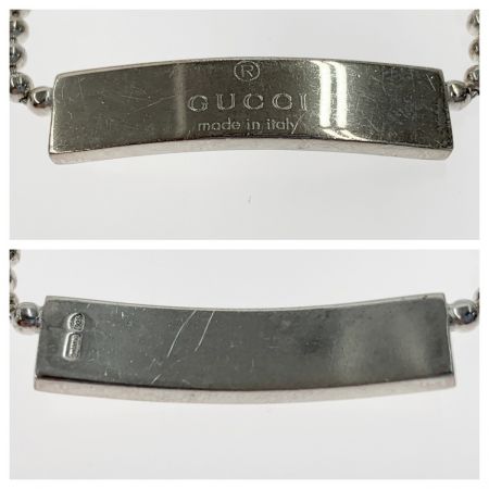 中古】 GUCCI グッチ ロゴプレート チョーカー ネックレス ボール