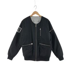 〇〇 ELVIRA メンズ ジャケット MA-1ジャケット サイズM ブラック Bランク