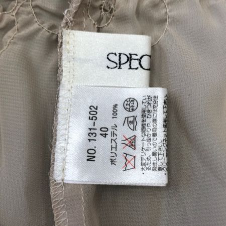  SPECCHIO スペッチオ レディース ワンピース サイズ40 ベージュ
