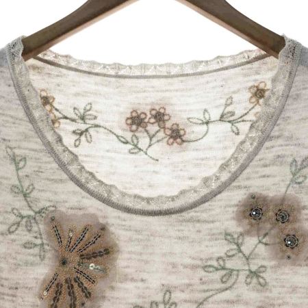  ITALIYA イタリヤ レディース 半袖カットソー サイズ9 ベージュ