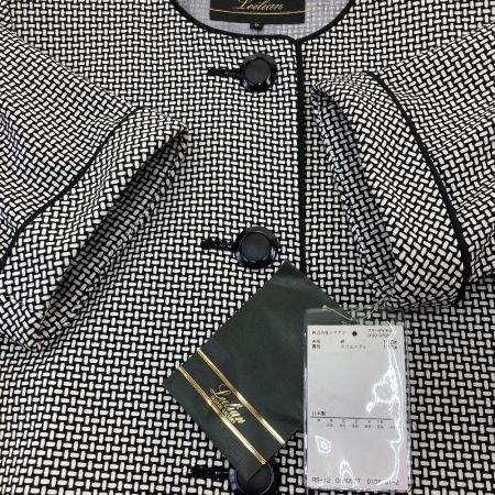  Leilian レリアン レディース　ワンピース　半袖　９号 ホワイト×ブラック