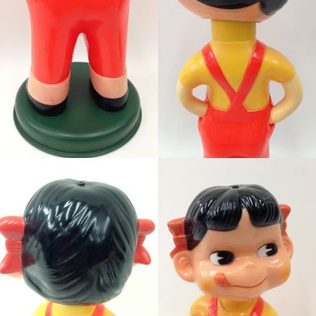   ペコちゃん 首振り人形 ソフビ 猫目 昭和レトロ