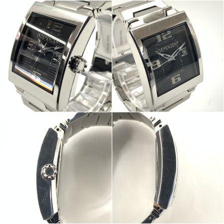  INDEPENDENT インデペンデント クォーツ腕時計 1513-003072-02 シルバー 現状渡し 