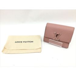 〇〇 LOUIS VUITTON ルイヴィトン 三つ折り財布　ポルトフォイユ・カプシーヌ　XS M68588 ピンク Aランク