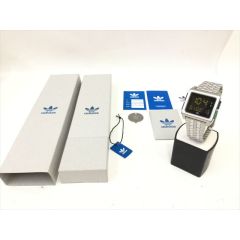  adidas アディダス 腕時計 Archive M1 ブラック x シルバー 未使用品 Sランク