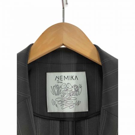  Leilian レリアン レディース ストライプ サイズ13+ グレー