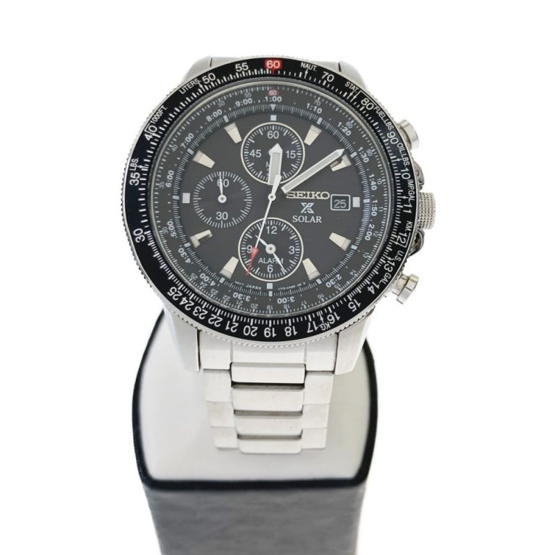 【特価商品】SEIKO 腕時計 クロノグラフ ソーラー v172 0AT0 時計