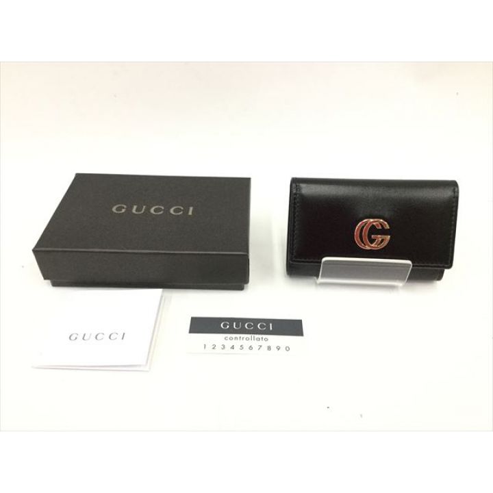 GUCCI グッチ キーケース 6連キーケース レザー 033 0416 0897 ブラック｜中古｜なんでもリサイクルビッグバン