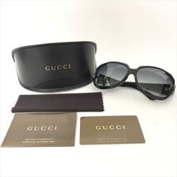 〇〇 GUCCI グッチ サングラス GG3043 ブラック Aランク