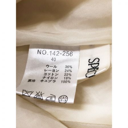  SPECCHIO スペッチオ レディース スーツ サイズ40 アイボリー